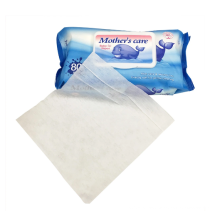 Marque pratique bas prix de papier de soie humide pour bébé respectueux de la peau, serviette humide